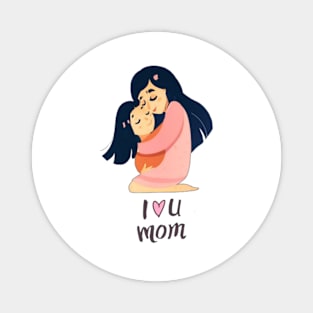 1 love mom Magnet